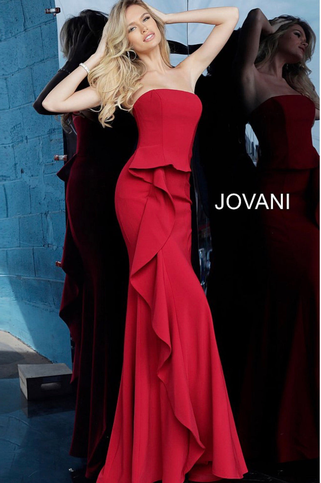 JOVANI 68766 Strapless Evening Dress - CYC Boutique