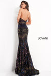 Jovani 04832 Black Multi Embellished Strapless Evening Dress