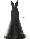 JOVANI 63700 Beaded Mermaid Evening Dress - CYC Boutique