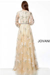 JOVANI 65637 Embroidered Long Sleeve Maxi Dress - CYC Boutique