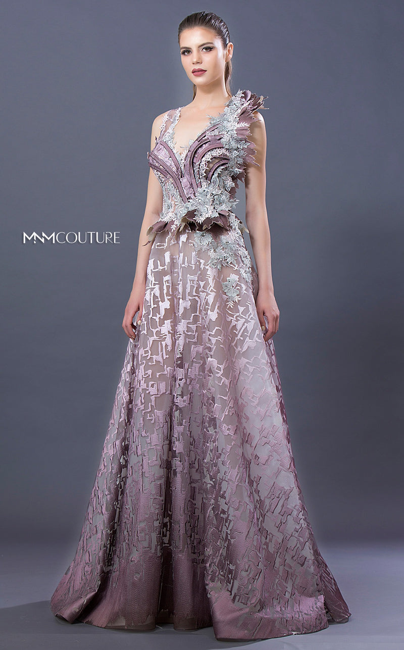 MNM Couture K3649 Lace V-Neck Dress - CYC Boutique