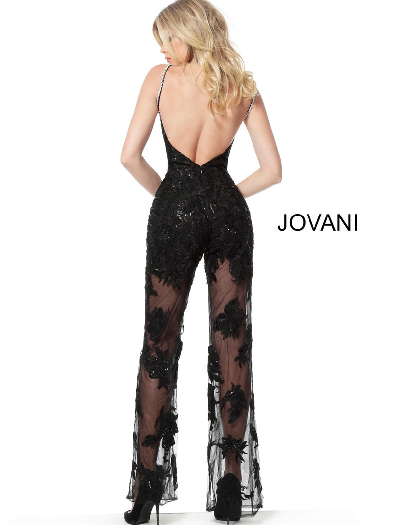 JOVANI 59225 Lace Evening Jumpsuit - CYC Boutique