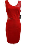 Guess Red Lace Cut Out Dress, Size 10 - CYC Boutique