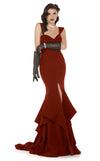 MNM Couture N0020 Tiered Ruffles Mermaid Gown - CYC Boutique