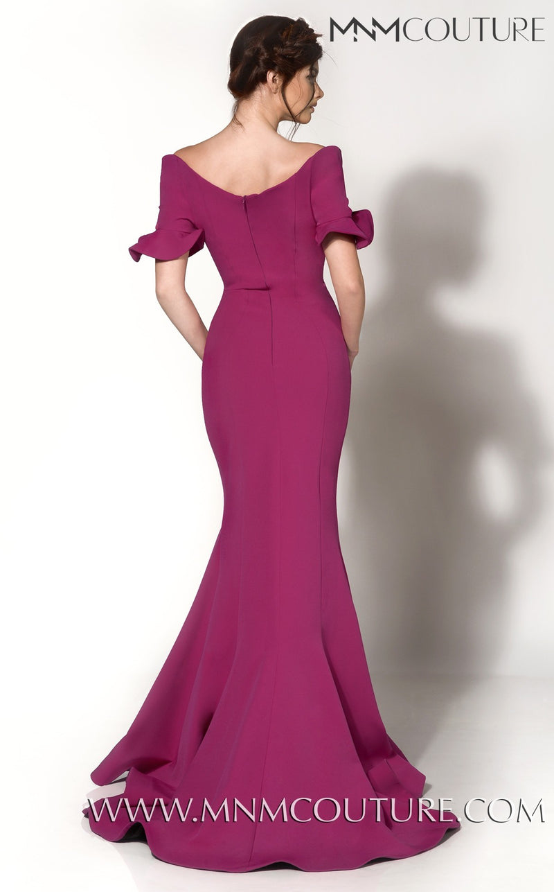 MNM Couture 2144A Off-Shoulder Evening Dress - CYC Boutique