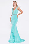 Cinderella Divine P107 Fitted Mermaid Evening Dress - CYC Boutique