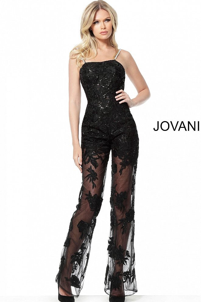 JOVANI 59225 Lace Evening Jumpsuit - CYC Boutique