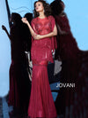 JOVANI 64137 Embellished Fringe Evening Dress - CYC Boutique