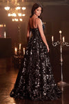 Cinderella Divine CB073 Sequin Print Ball Gown
