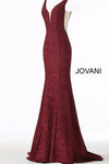 JOVANI 45812 Fitted Jersey Plunging Neckline Dress - CYC Boutique