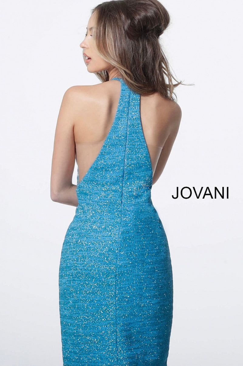 JOVANI 1202 Glitter Cocktail Dress - CYC Boutique