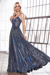 Cinderella Divine CH221 Pleated A-Line Evening Dress