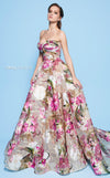 MNM Couture N0235 Strapless Floral A-Line Dress - CYC Boutique