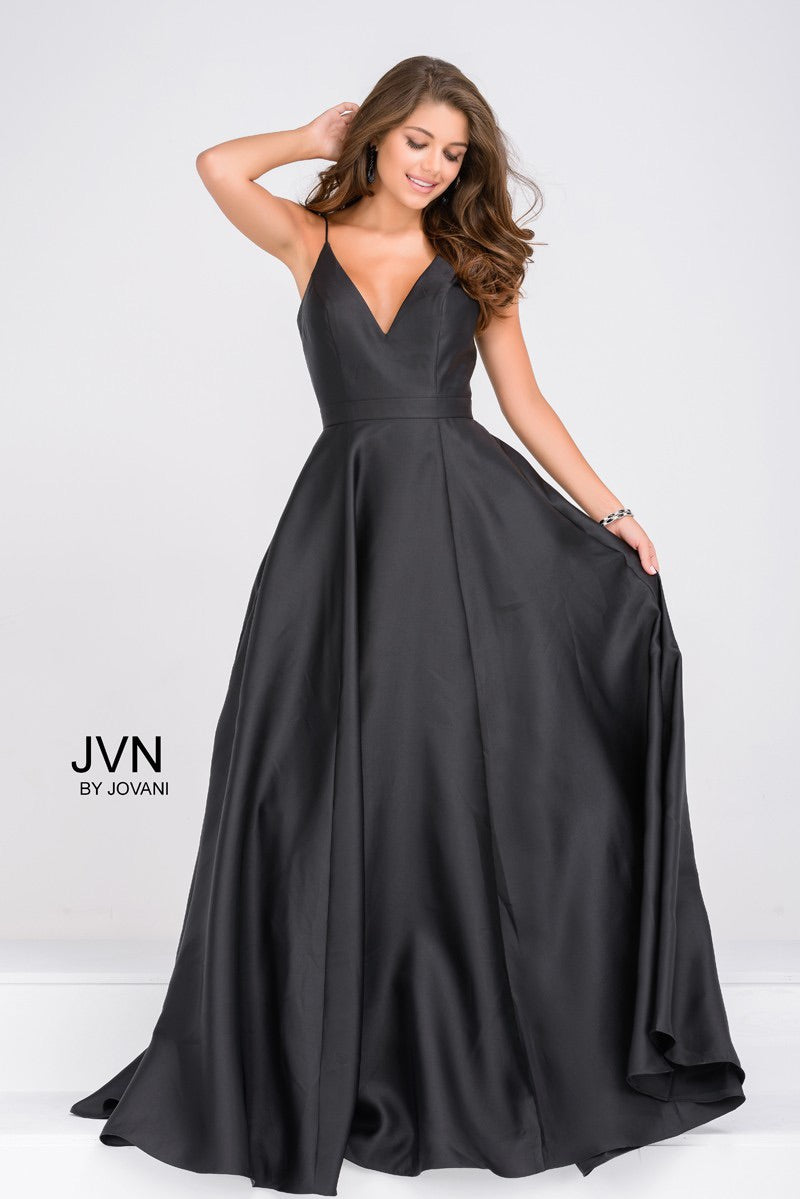 JOVANI JVN48791 Satin Evening Gown - CYC Boutique