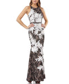 JS Collections Soutache Embroidered Lace Gown - CYC Boutique
