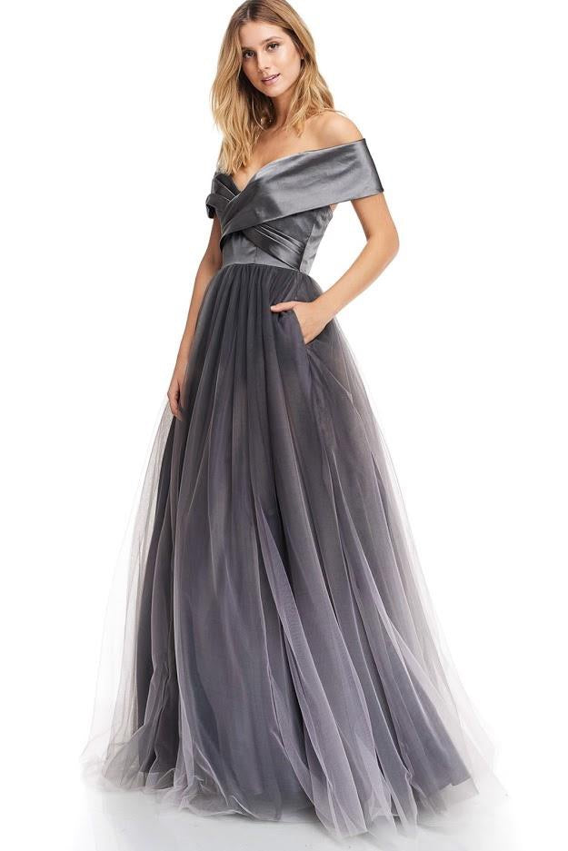 Off Shoulder Tulle Ballgown - CYC Boutique