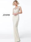 JOVANI 62678 Sleeveless Fringe Evening Dress - CYC Boutique