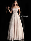 JVN66951 Off Shoulder A-Line Evening Dress - CYC Boutique