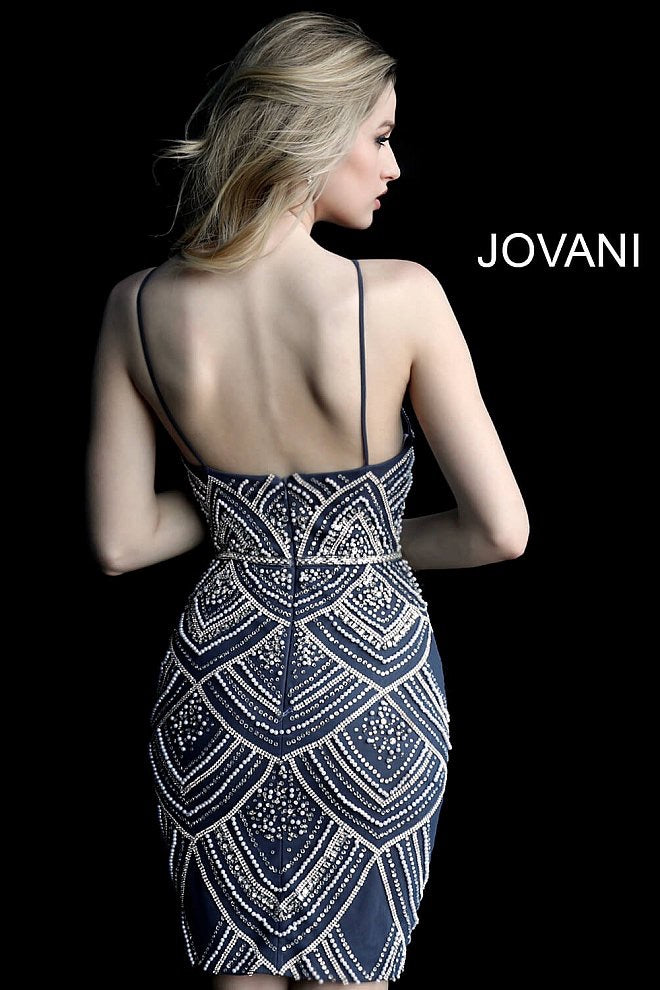 JOVANI 64598 Beaded Cocktail Dress - CYC Boutique