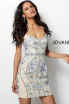 JOVANI 66318 Embroidered Appliqué Cocktail Dress - CYC Boutique