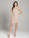 LARA Dresses 29915 Beaded Jewel Neck Dress - CYC Boutique