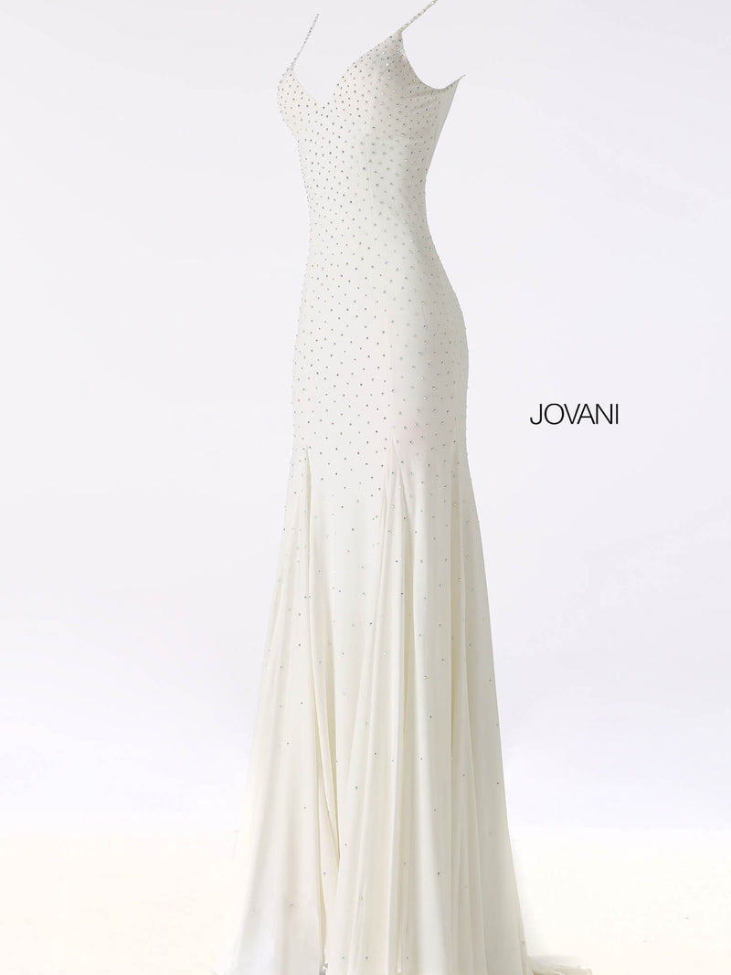 JOVANI 63563 Embellished Backless Dress - CYC Boutique