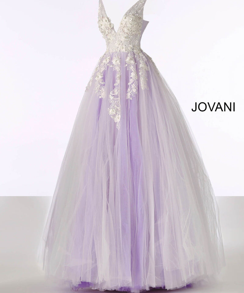 JOVANI 55634 Floral Appliqué Ballgown - CYC Boutique