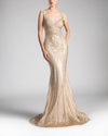 Cinderella Divine CE0010 Sleeveless Illusion Mermaid Gown - CYC Boutique