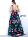 JOVANI 66593 Floral Plunging V-Neck Ballgown - CYC Boutique