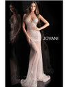 JOVANI 57300 Rhinestone Embellished Illusion Gown - CYC Boutique