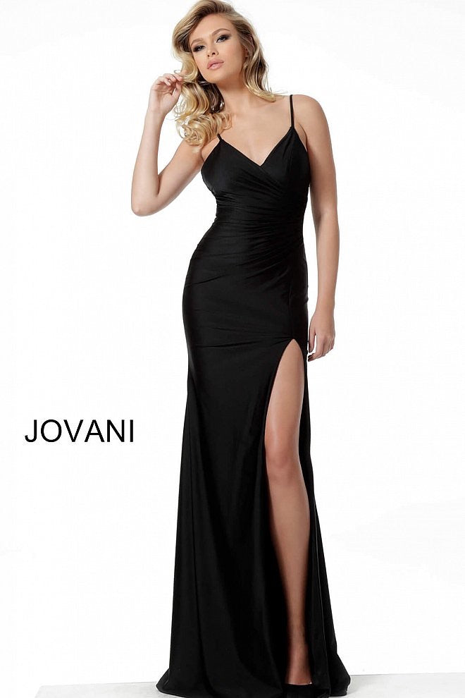 JOVANI 66714 Ruched Evening Gown - CYC Boutique