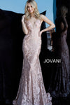 JOVANI 68445 Lace Plunging Neckline Evening Dress - CYC Boutique