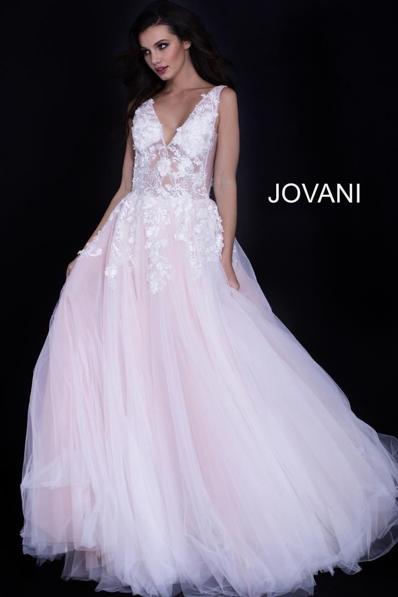 JOVANI 55634 Floral Appliqué Ballgown - CYC Boutique