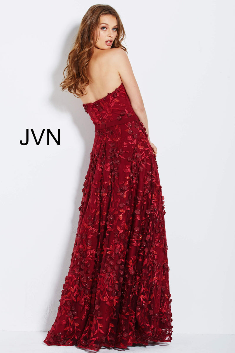 JOVANI - JVN60436 Floral Appliqué Sweetheart Ballgown - CYC Boutique