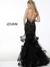 JOVANI 61039 Black Beaded Mermaid Evening Dress - CYC Boutique