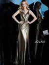 JOVANI 67934 Backless Metallic Prom Dress - CYC Boutique