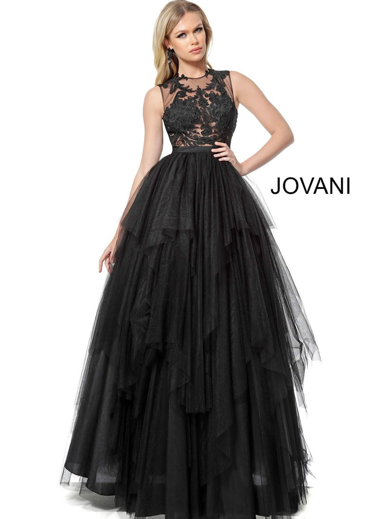 JOVANI 68364 Embellished Bodice Evening Ballgown - CYC Boutique