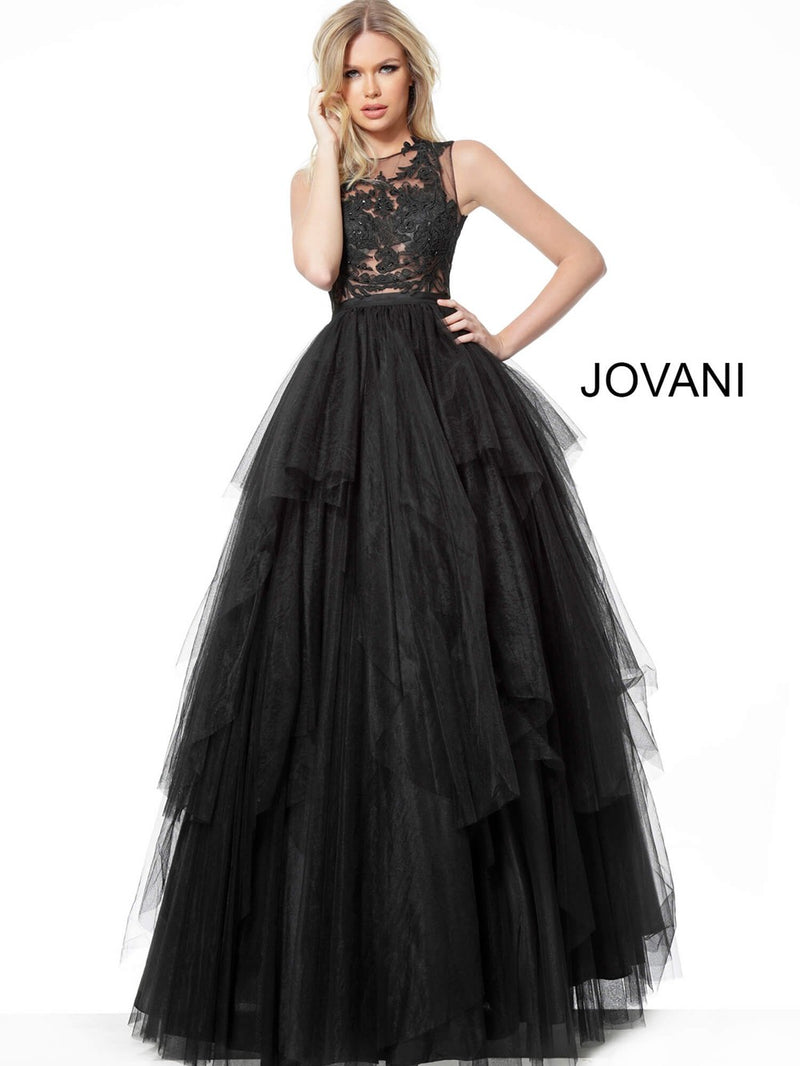 JOVANI 68364 Embellished Bodice Evening Ballgown - CYC Boutique