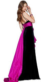 JOVANI 60319 High Slit Velvet Evening Dress - CYC Boutique
